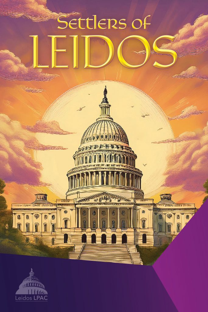 Settlers of Leidos campaign poster